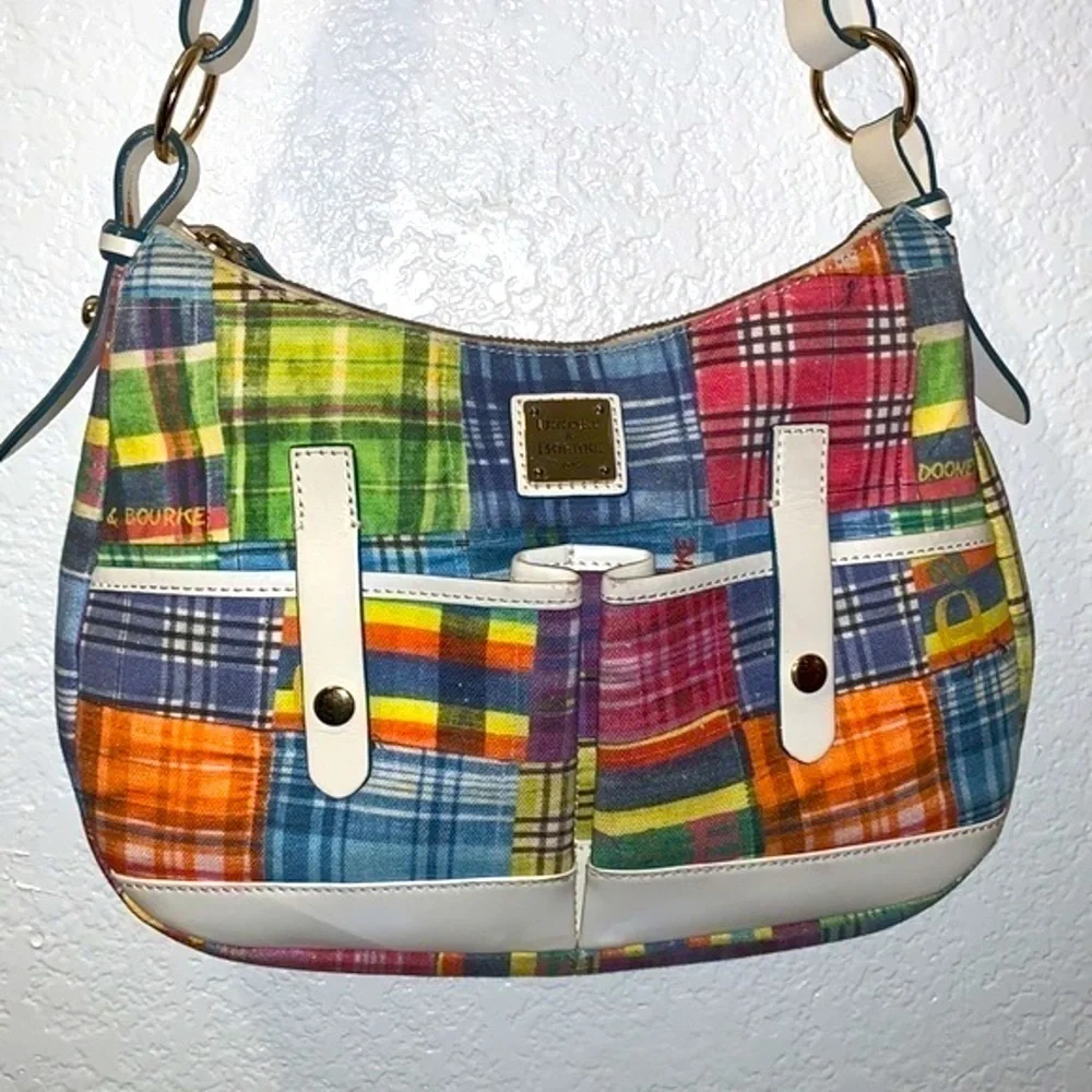 Dooney & Bourke plaid picnic ants shoulder bag - Picture 5 of 12